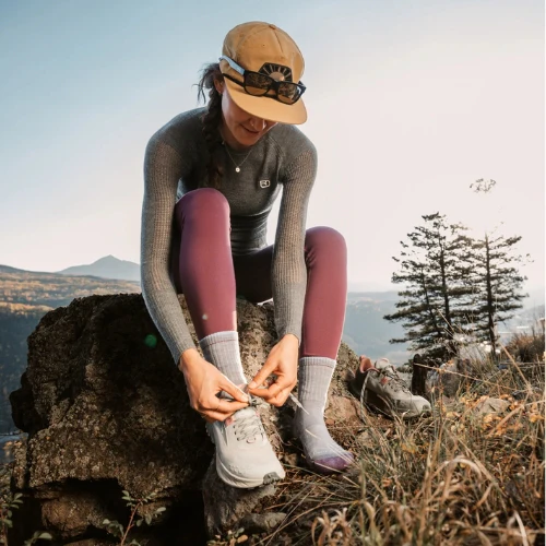 Women's Hiker Micro Crew Midweight Hiking Sock by Darn Tough - Image 12
